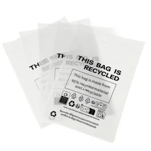 Custom GRS-Certified Recycled PE Recyclable Self-Adhesive Plastic Packaging Bags with Gravure Printing for Shoes