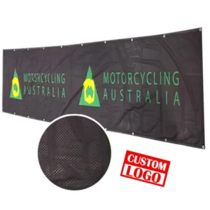 Custom Giant Polyester Mesh PVC Outdoor Fence Banner Sign for Sports Stadiums