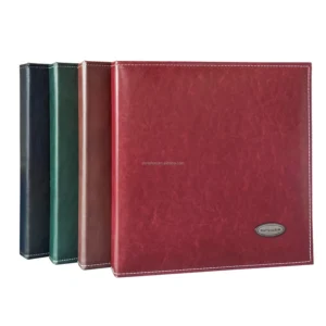 Custom Gift Leather Self Adhesive Slip In Photo Album for 100 200 300 Photos