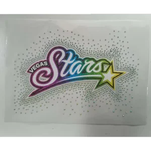 Custom Glitter Screen-Printed Rhinestone Glitter Vinyl Iron-On Heat Transfer Apparel Decal