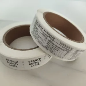 Custom Glossy Adhesive Vinyl Shipping and Packaging Labels with Logo