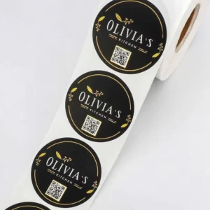 Custom Glossy Art Paper Variable Data Roll Labels for Box Bottle and Bag Packaging