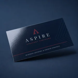 Custom Glossy Business Cards for Corporate Branding