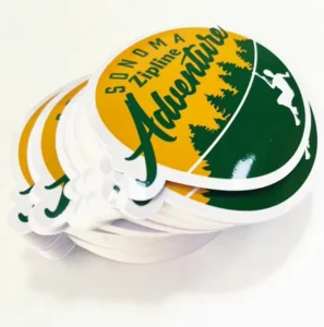 Custom Glossy Die-Cut Strong Adhesive Waterproof PVC Vinyl Logo Label Stickers