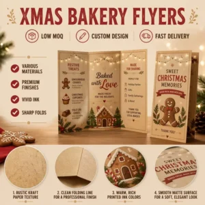 Custom Glossy Full-Color Flyer Printing Service for Business Promotion and Event Advertising