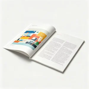 Custom Glossy Paper Brochures with Embossing and Silver Stamping Color Catalogs and Manuals