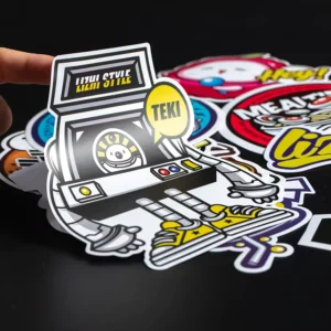 Custom Glossy UV Permanent PVC Die-Cut Stickers for Small Business and Exhibition Use 50/100/500pcs