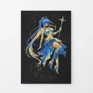 Custom Gold Foil Art Prints Metallic Paper Poster Printing Matte Lamination Anime Manga Collectibles Posters
