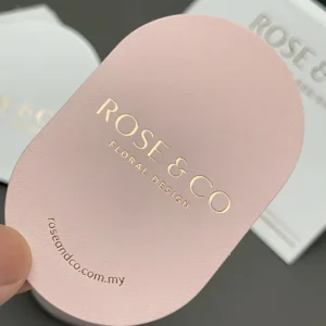 Custom Gold Foil Business Card and Thank-You Card Printing for Small Business