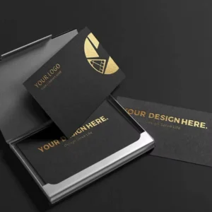 Custom Gold Foil Business Cards, Embossing, UV Spot Embossing, Business Use