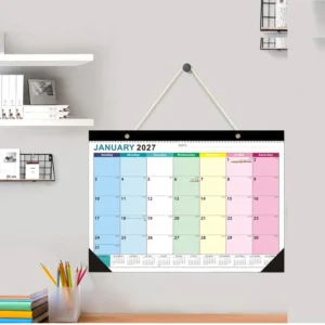 Custom Gold Foil Yearly Monthly Weekly A3 Wall Calendar Printing 12-Month Planner Easel Back Office Promotional Calendar