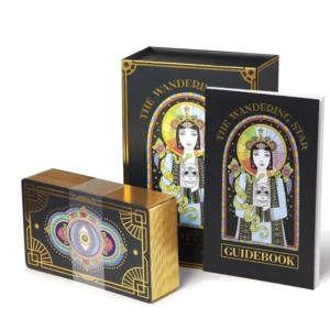 Custom Gold-Stamped Tarot and Oracle Card Deck with Instruction Guidebook