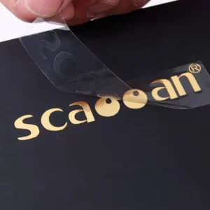 Custom Gold UV DTF Transfer Metal Waterproof Alphabet Logo Sticker
