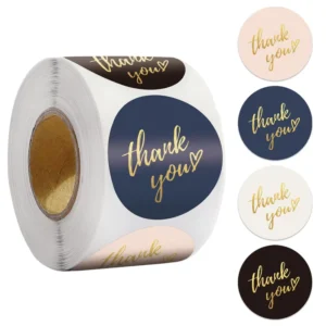 Custom Gracias Pegatinas Round Thank You for Supporting My Small Business Stickers