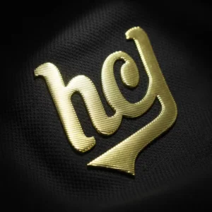 Custom Gradient TPU Patches with 3D Printed Logo Washable Heat Transfer Golden Letter Labels for Clothing