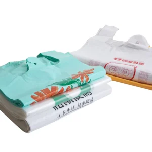Custom HDPE/LDPE Plastic T-Shirt Shopping Bag Printing