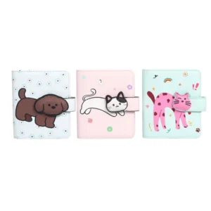 Custom Handmade 64/108-Pocket PU Animal-Themed 3-Inch Photo Storage Card