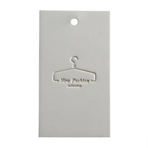 Custom Hang Tags Clothing Labels Garment Cards Special Grade Paper Deep Embossing Logo Design Custom Printing for Streetwear