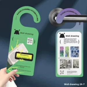 Custom Hanging Flyer Door Hanger Printing for Hotel Business Advertising