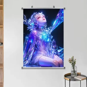 Custom Hanging Scroll Banner with Bright Single-Sided Printing for Birthday Parties and Exhibitions