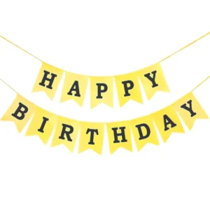 Custom Happy Birthday Letter Banner Waterproof Paper Party Banners for Supermarket Use 500pcs MOQ