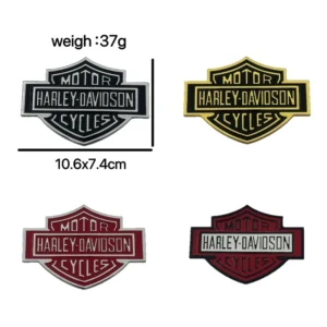 Custom Hard Enamel Metal Car Sticker Auto Club Member Emblem Zinc Alloy Anti Fade Outdoor Decor Label