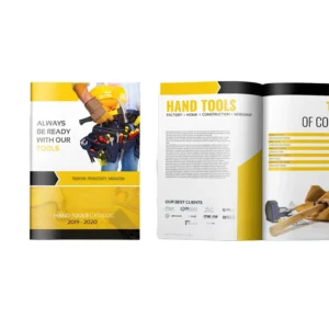 Custom Hardcover Catalogue & Brochure Design Printed on Offset Paper and Corrugated Board with Film Lamination
