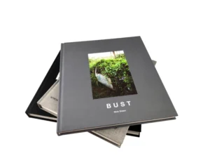 Custom Hardcover Coffee Table Photo Book with Linen Cover Foil Stamping