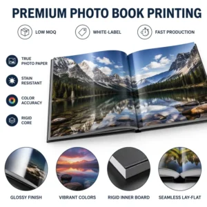 Custom Hardcover Full-Color Photo and Art Book with Offset Printing