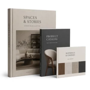Custom Hardcover Interior Design Furniture Product Catalog Book Printing Service