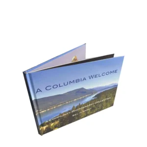 Custom Hardcover Landscape Photo Book Eco Kraft Paper Foil Stamping Travel and Tourism Promotion