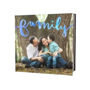 Custom Hardcover Offset-Printed Photobook Scrapbook Embossed Paper Wire Family Memory Photo Album Gift