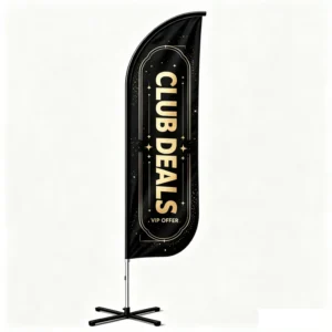 Custom Heat Transfer Printed Fiberglass Banner Pole with Ground Spike and OEM Service