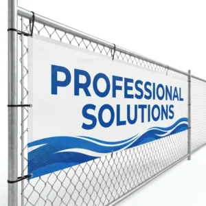 Custom Heavy-Duty Mesh PVC Banner for Outdoor Fence and Construction Advertising