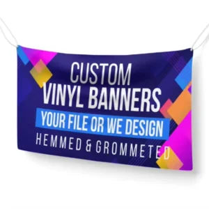 Custom Heavy-Duty Weather-Resistant PVC Vinyl Banner for Trade Show Booth Backdrops and Brand Displays