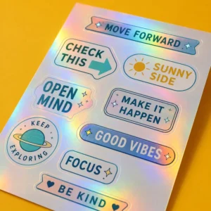 Custom High-Definition Printed Die-Cut Vinyl Stickers Waterproof Self-Adhesive Kiss-Cut