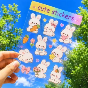 Custom High-Definition Printed Double-Layer Transparent Self-Adhesive Vinyl Stickers for Cosmetic Decoration