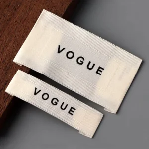 Custom High-Density 3D Logo Iron-On Heat-Press Rubber Satin Care Neck Woven Labels for Clothing