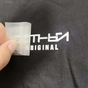 Custom High Density 3D Logo Rubber Silicone Heat Transfer Label Iron-On Transfer Print for T-Shirt