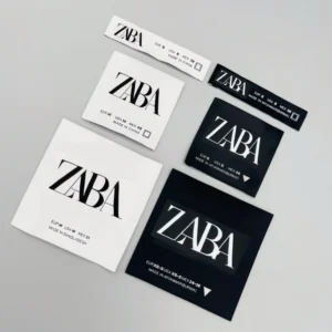 Custom High-Density Satin Woven Neck Labels for Clothing Factory Direct