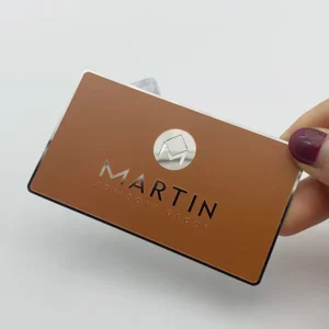 Custom High End 304 Engraved Stainless Steel Laser Cut Visit Gift Metal Business Card Mirror Metal Business Card Blank