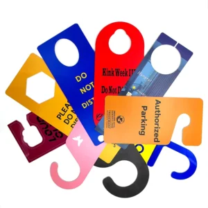 Custom High Quality PVC Car Parking Permits Printing hang Tag Label Sticker Temporary Parking Pass Card Door Hanger Flyer