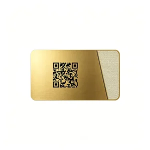Custom Hollow Printed Laser Engraved Gold Plated NFC Metal Business Card Printable NFC Business Card