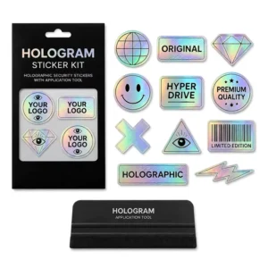 Custom Hologram Security Label Sticker Kit with Application Tool for Brand Protection