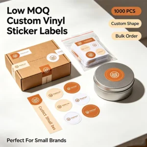 Custom Hologram Vinyl Stickers and Packaging Labels for Clothing