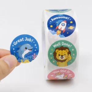 Custom Holographic 3D Embossed Adhesive Bottle Label Roll for Wine and Beer with Gold Foil Stamping