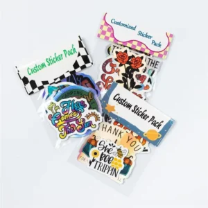 Custom Holographic Die-Cut Vinyl Sticker Set, Self-Adhesive Labels