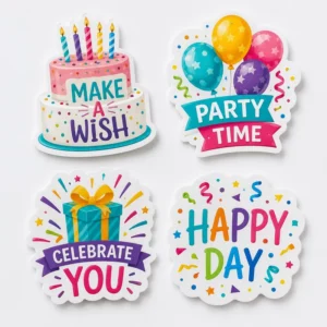 Custom Holographic Dots Vinyl Waterproof UV-Resistant Stickers