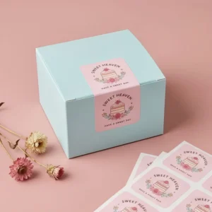 Custom Holographic Eco-Friendly Waterproof Food-Safety Sealing Labels on Paper Rolls