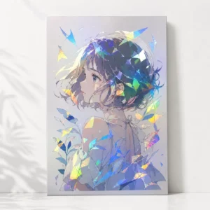 Custom Holographic Foil Art Prints, HD Digital Printing, Rainbow Effect Poster